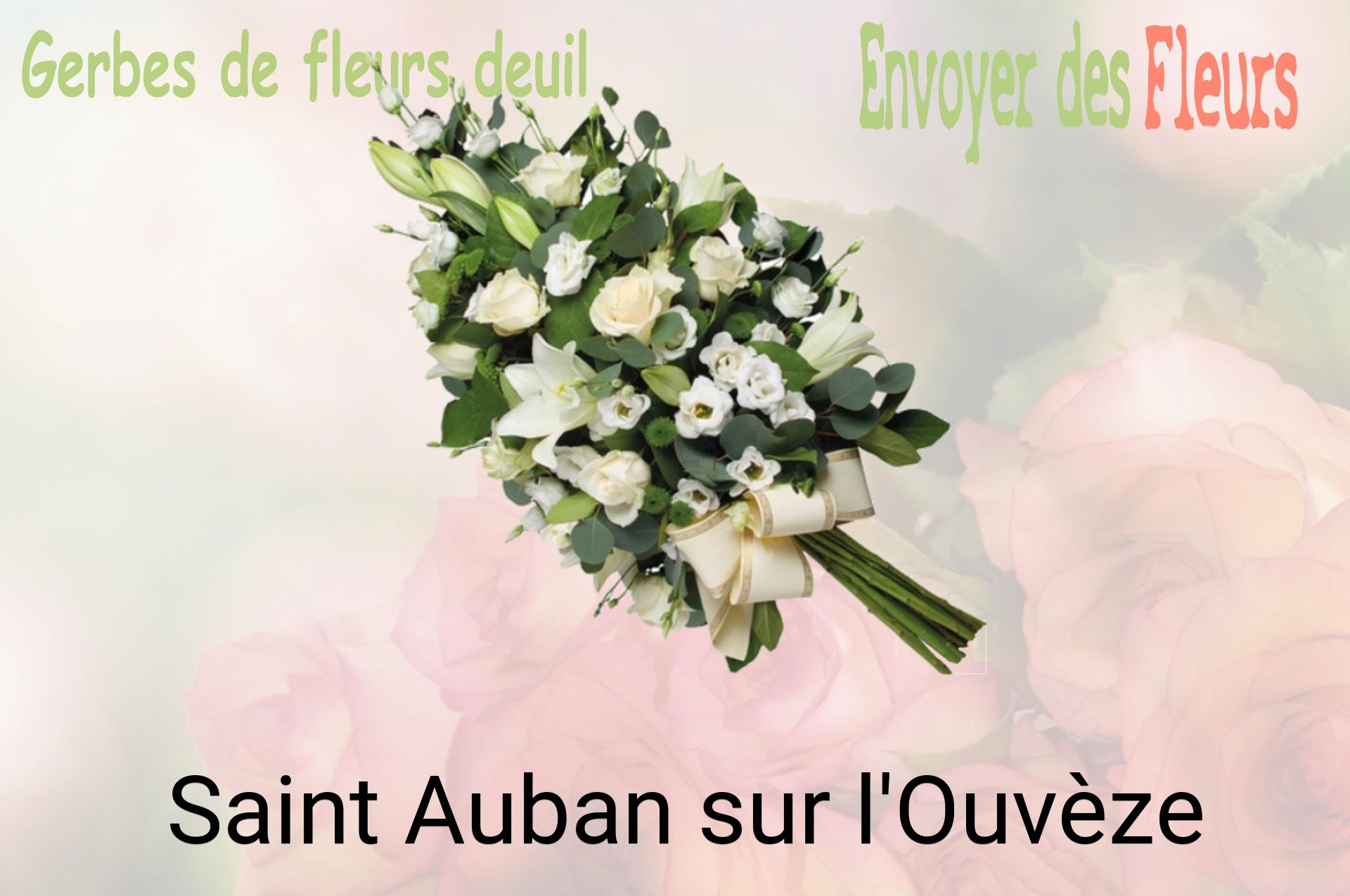 Gerbe de fleurs de deuil livrée à Saint-Auban-sur-l'Ouvèze